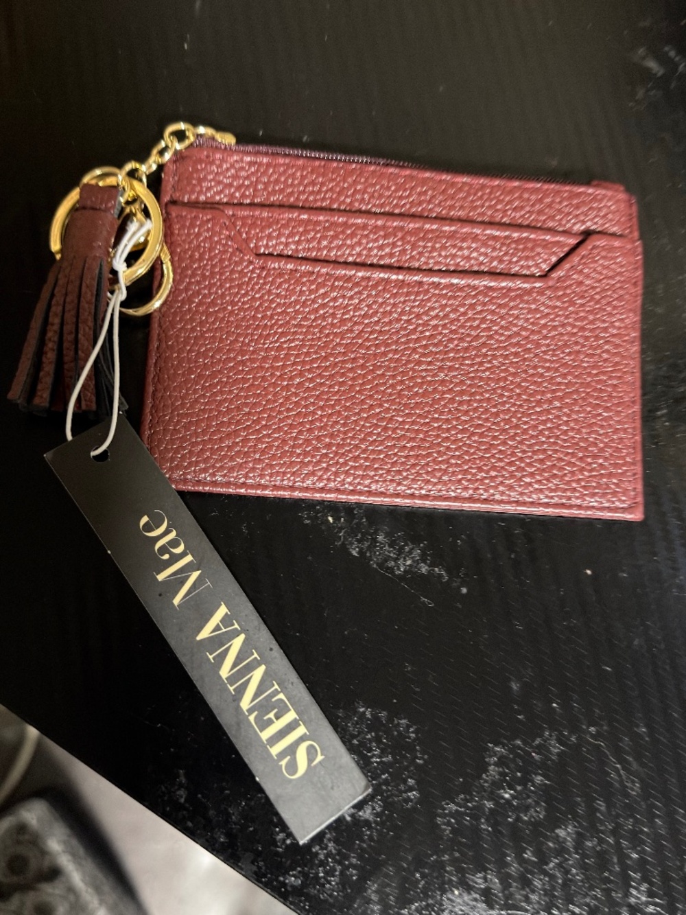 NWT Sienna Mae Pebbled Vegan Leather Zip Card Case NWT Sienna Mae Pebbled Vegan